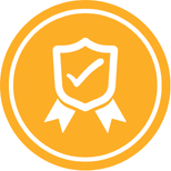 Checkmarked award symbol