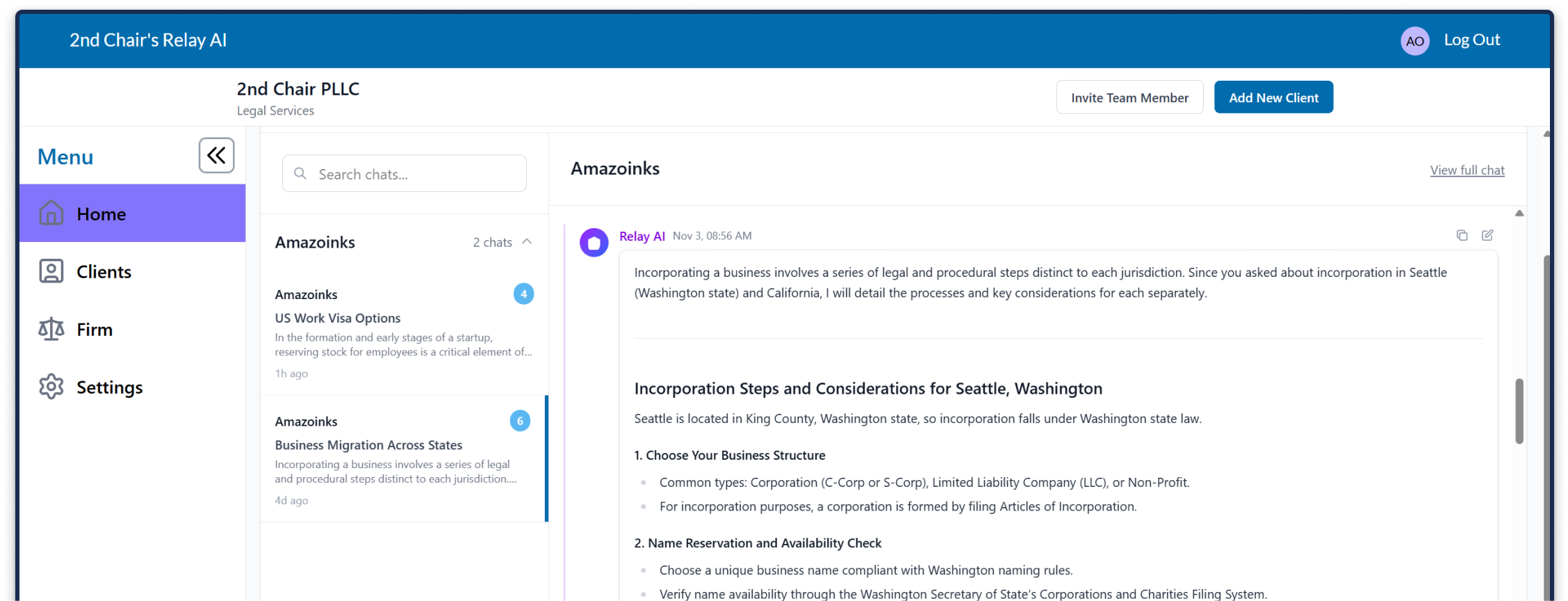 Relay platform interface